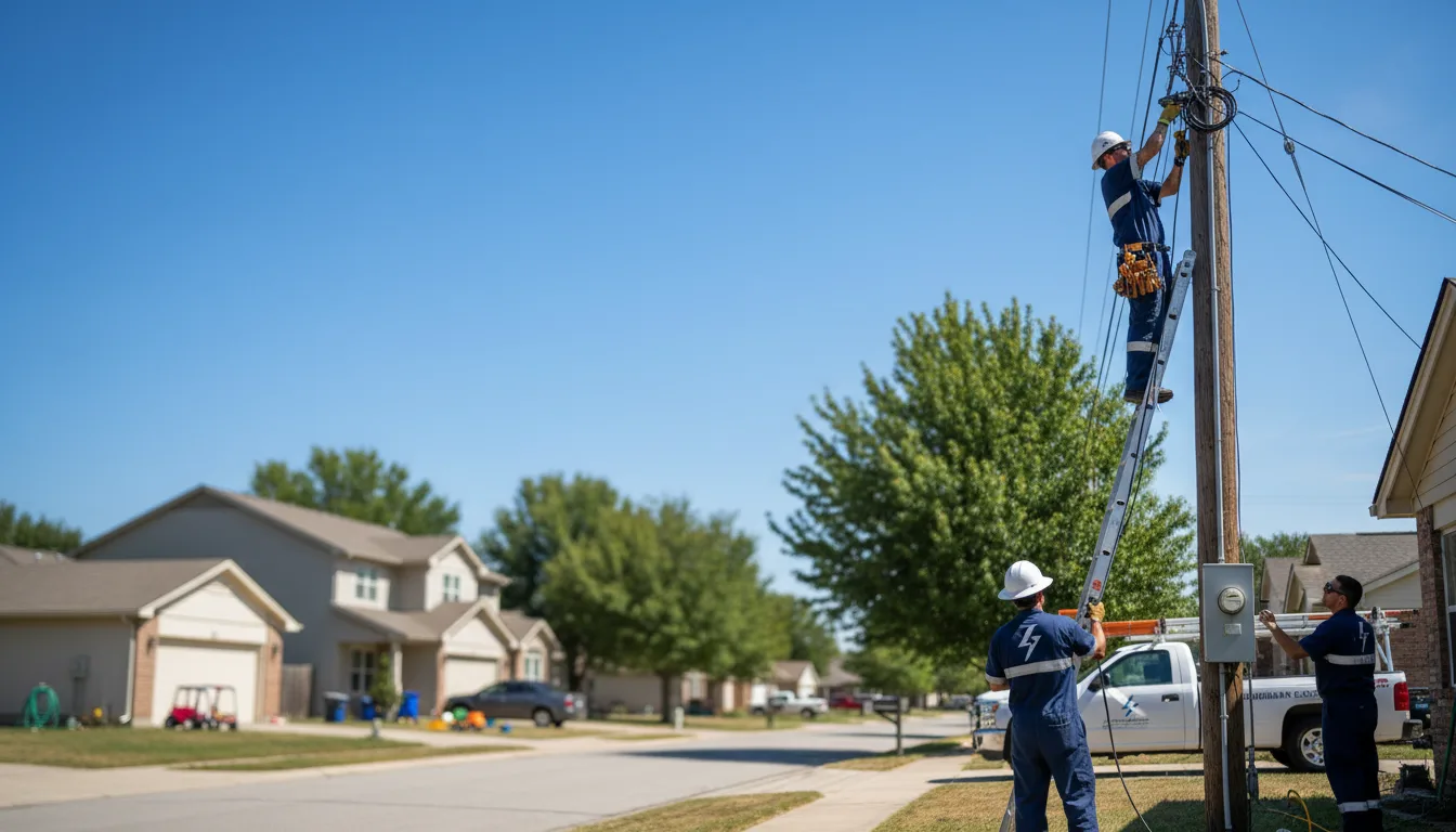 Residential electrician providing installation services in Lyons, IN